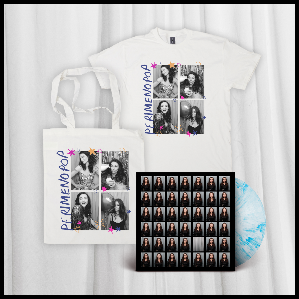 Perimenopop - Exclusive Blue Marble Vinyl / T-Shirt / Tote